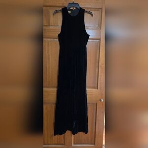 Sophisticated Denise Are There Vintage Black Velvet Maxi Dress